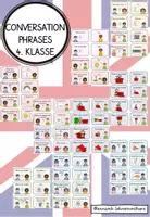 Vorschau - Bildkarten - Conversation phrases: 4. Klasse (Warm up / English assistant / Stop and swap) - Deckblatt