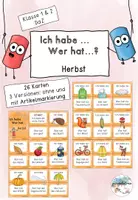Vorschau - Spiele - Ich habe... Wer hat...? Lesespiel Herbst (DaZ) - Deckblatt