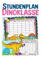 Vorschau - Lehrpläne/Lehrermaterial - Stundenplan Dinoklasse - Deckblatt