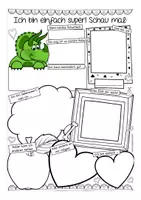 Vorschau - Arbeitsblätter - Meine Stärken Dinoklasse Kreatives Schreiben / Reflexion - Seite 1