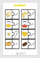 Vorschau - Spiele - Vokabel-Puzzle - "Frühstück" - Seite 1