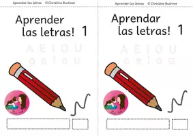 Vista previa - Unidades / Secuencias / Situaciones de Aprendizaje - Cuaderno de trabajo Cómo escribir correctamente 1 AEIOU - Portada