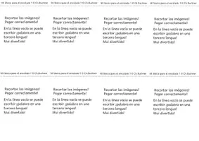 Vista previa - Unidades / Secuencias / Situaciones de Aprendizaje - Léxico adhesivo "Otoño" de 8 partes en español e inglés - página 1