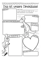 Vorschau - Arbeitsblätter - Unsere Dinoklasse vorstellen - Arbeitsblätter - Seite 1