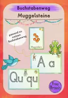 Vorschau - Stationenlernen - Schreiblehrgang Druckschrift: Muggelsteine (Buchstabenweg) - Deckblatt