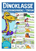 Vorschau - Präsentationen/Tafelbilder - Dinoklasse Tafelkalender Tagestransparenz - Deckblatt