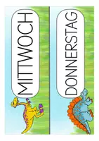 Vorschau - Präsentationen/Tafelbilder - Dinoklasse Tafelkalender Tagestransparenz - Seite 2