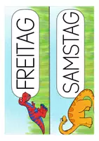 Vorschau - Präsentationen/Tafelbilder - Dinoklasse Tafelkalender Tagestransparenz - Seite 3