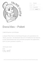 Vorschau - Arbeitsblätter - Dass/das - Paket - Seite 1