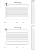 Vorschau - Arbeitsblätter - Forschertagebuch Vorlage (differenzierte Lineatur) - Seite 2