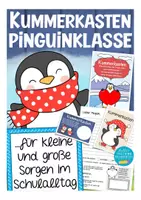 Vorschau - Fördermaterial/Inklusion - Pinguinklasse Kummerkasten, Sorgenbox - Deckblatt
