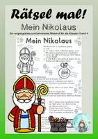 Vorschau - Arbeitsblätter - Rätsel mal! Mein Nikolaus (Klassen 3 und 4) - Deckblatt