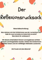 Vorschau - Arbeitsblätter - Der Reflexionsrucksack - Seite 1
