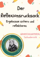 Vorschau - Arbeitsblätter - Der Reflexionsrucksack - Deckblatt