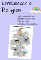 Vorschau - Poster - Lernlandkarte Religion - Themenübersicht - Deckblatt