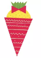 Vorschau - Mal- und Bastelvorlagen - Schultüte 1. Klasse mit Tonpapier und Vorlagen basteln - Deckblatt