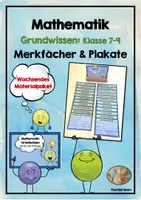 Vorschau - Merkblätter - Mathematik: Grundwissen - Merkfächer - Deckblatt