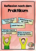 Vorschau - Arbeitsblätter - Reflexion nach dem Praktikum - Deckblatt