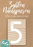 Vorschau - Stationenlernen - Zahlen in den Sand schreiben - Deckblatt
