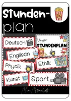 Vorschau - Anderer Materialtyp - Stundenplan Filmthema - Klassenraumgestaltung - Deckblatt