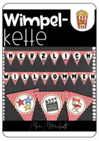 Vorschau - Bildkarten - Wimpelkette Filmthema (Klassenraumgestaltung) - Deckblatt