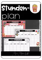 Vorschau - Anderer Materialtyp - Stundenplan Filmthema - Vorlage (editierbar) - Deckblatt