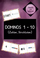 Vorschau - Spiele - Dominos Zahlenraum bis 10 - Deckblatt