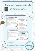 Vorschau - Spiele - Pop It | Plopper Leseverständnis | Lesemotivation - Deckblatt