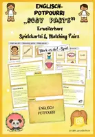 Vorschau - Spiele - Body Parts Matching Pairs & erweiterbare Spielekartei - Deckblatt