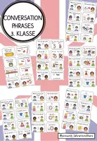 Vorschau - Bildkarten - Conversation phrases: 3. Klasse (Warm up / English assistant / Stop and swap) - Deckblatt