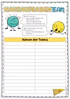 Vorschau - Poster - Hausaufgaben-Team / Paten / Kranke / fehlende Schüler - Seite 1