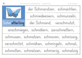 Vorschau - Arbeitsblätter - Konzentriertes Wortschatz- und Rechtschreibtraining - Wörter mit SCHM - Seite 3