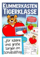 Vorschau - Mal- und Bastelvorlagen - Tigerklasse Kummerkasten - Deckblatt