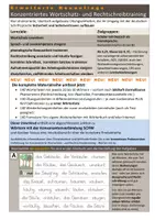 Vorschau - Arbeitsblätter - Konzentriertes Wortschatz- und Rechtschreibtraining - Wörter mit SCHW - Seite 1