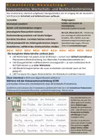 Vorschau - Arbeitsblätter - Konzentriertes Wortschatz- und Rechtschreibtraining - Wörter mit SCHN - Seite 1