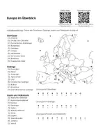 Vorschau - Arbeitsblätter - Arbeitsblatt "Europa im Überblick" mit Erklärvideo, Lösungen und Onlineübungen - Deckblatt
