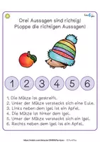 Vista previa - Unidades / Secuencias / Situaciones de Aprendizaje - Deutsch Leseübung - Herbst - Wahr oder falsch? - página 1