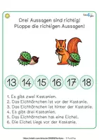 Vista previa - Unidades / Secuencias / Situaciones de Aprendizaje - Deutsch Leseübung - Herbst - Wahr oder falsch? - página 3