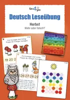 Vista previa - Unidades / Secuencias / Situaciones de Aprendizaje - Deutsch Leseübung - Herbst - Wahr oder falsch? - Portada