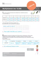 Vorschau - Arbeitsblätter - Sachaufgaben mal/geteilt mit 3 Differenzierungsstufen - Seite 1