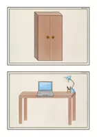 Vorschau - Bildkarten - Bild-und Wortkarten "Furniture" - Seite 2