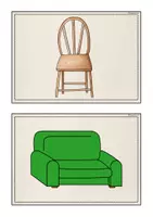Vorschau - Bildkarten - Bild-und Wortkarten "Furniture" - Seite 3