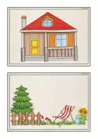 Vorschau - Bildkarten - Bild-und Wortkarten "Rooms" - Seite 1
