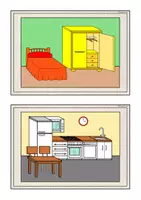 Vorschau - Bildkarten - Bild-und Wortkarten "Rooms" - Seite 2