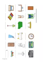 Vorschau - Arbeitsblätter - Mega Bundle "At home" (Rooms + Furniture): Picture Dictionary & Bild-und Wortkarten & Lapbook - Seite 3
