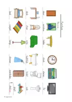 Vorschau - Arbeitsblätter - Picture Dictionary "Furniture" - Bilderwörterbuch - Seite 3