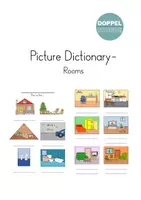 Vorschau - Arbeitsblätter - Picture Dictionary "Rooms" - Bilderwörterbuch - Deckblatt