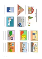 Vorschau - Arbeitsblätter - Picture Dictionary "Rooms" - Bilderwörterbuch - Seite 2