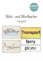 Vorschau - Bildkarten - Bild- und Wortkarten "Transport" - Deckblatt