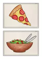 Vorschau - Bildkarten - Bild- und Wortkarten "Let's have lunch" - Seite 2